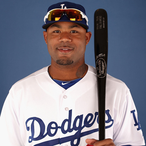 Dodger left fielder Carl Crawford