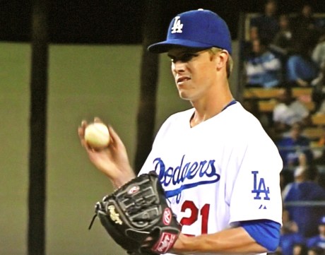High-priced right-hander Zach Greinke makes his Dodger debut.