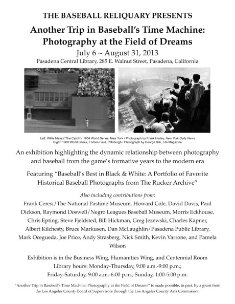 Baseball Photo Exhibition Flyer