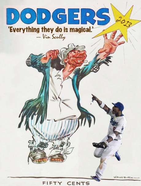 2013 Dodgers program